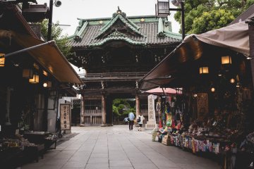 <p>View of Shibamata Taishakuten Temple from the Sando</p>