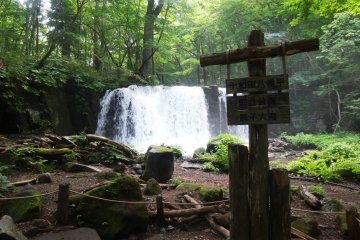<p>The Choshi falls are arguably the most impressive falls along the trail</p>