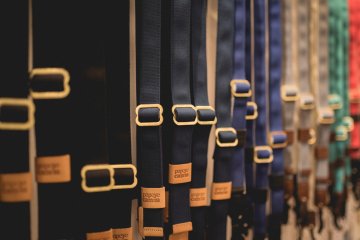 <p>Popeye's own camera straps</p>