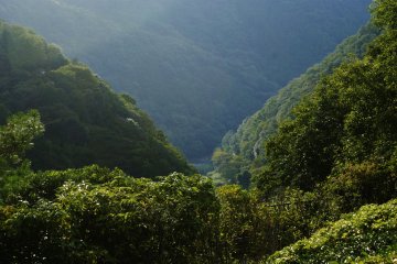 <p>La vall&eacute;e en contrebas</p>