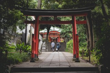 <p>Second shrine gate, further up the path</p>