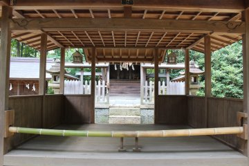 <p>The interior of one of the buildings</p>