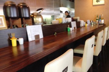 pull up a stool by the slick wenge counter