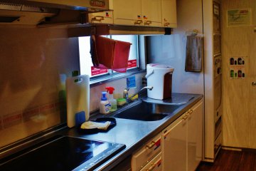 <p>Une partie de la cuisine</p>
