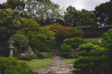 <p>Pathway into one of the first gardens</p>
