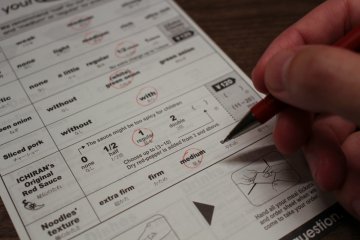 <p>The order sheet</p>