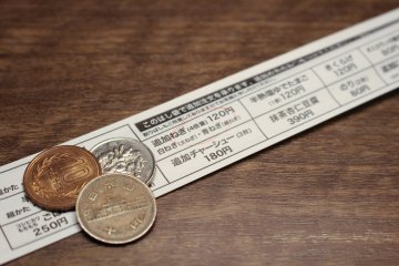 <p>The back of the chopsticks also turns into an order form.</p>