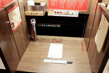 <p>Your very own booth</p>