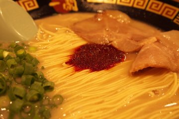 <p>Ichiran's delicious tonkotsu ramen.</p>