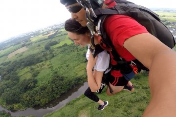 <p>Gliding through the air</p>