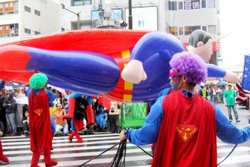Superman also showed up for the parade!&nbsp;