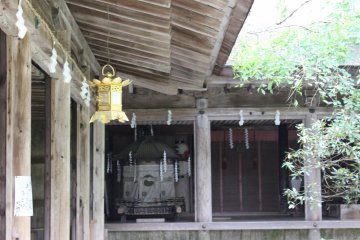 <p>One of the mikoshi portable shrines &nbsp;</p>