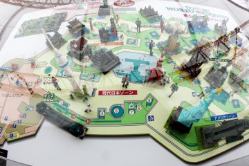 <p>A the entrance there's a cool map that shows the main areas of the park from above.&nbsp;</p>