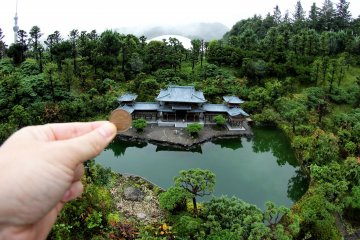 <p>The famous temple on the 10 yen coin is also featured as a miniature building in the ancient Japan section of the park. Can you find it?</p>