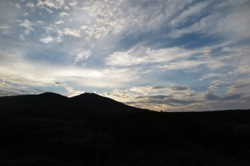 <p>fin du jour au lac Futatsuike</p>
