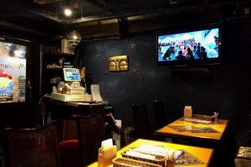 <p>The restaurant's ambience</p>
