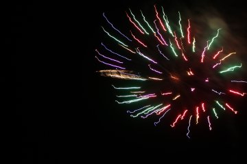 <p>Fireworks rounded out the show</p>