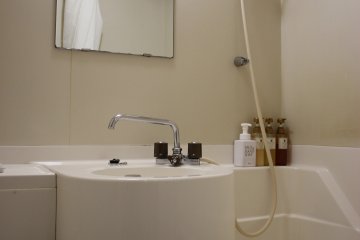 Clean bathroom for relaxing after working day!