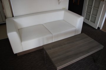 The lounge place in front of TV