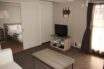 You can see the bedroom