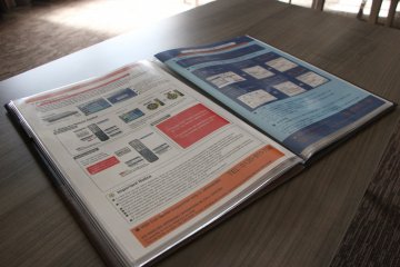 The pamphlet with information