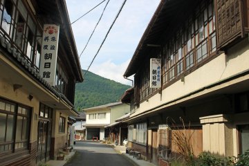 <p>The Asahikan Ryokans in the old time village of Kashiwagi</p>