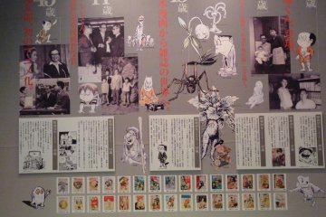 the wall showing his life history