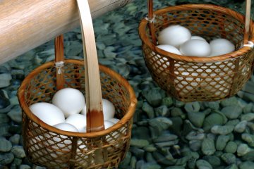 <p>Onsen tamago - eggs cooked in hot spring water</p>