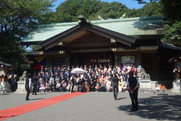 <p>The Togo Shrine itself is popular for weddings</p>