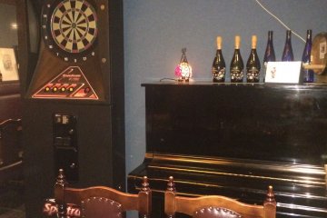 <p>One of the few dart boards around the bar.</p>