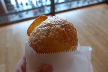 <p>The pain au fromage is large and very filling.&nbsp;</p>