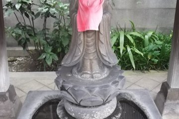 <p>A petite Kannon, the Buddhist goddess of mercy</p>