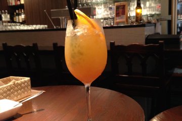 <p>Pineapple-orange drink that I had. So refreshing!</p>