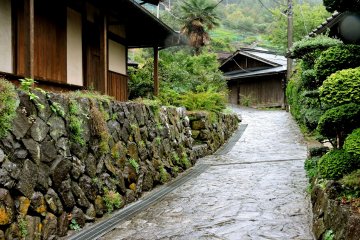 Stone walls, and fine old wooden buildings