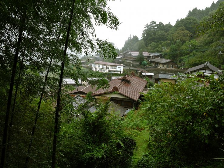 Akasawa-juku in the rain