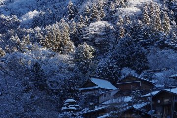 Akasawa-juku in snow