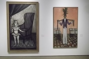 <p>'La Danseuse au fauteuil' and 'Travesti au boa'</p>