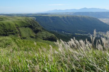 <p>The caldera (seen partially in the photo here) is the largest in the world</p>