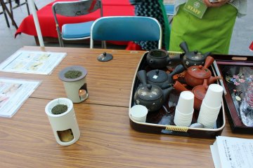 <p>All the tools necessary were assembled, along with some dried tea and candles for incense</p>