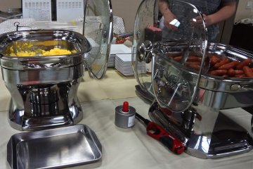A light buffet breakfast is provided in the morning