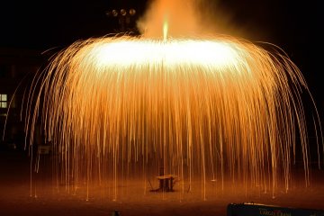Aioi Blow Tube Firework Festival in August