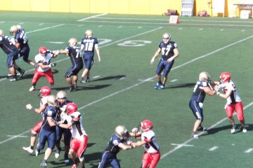 <p>Obic Seagulls and Fujitsu Frontiers Game 2014</p>
