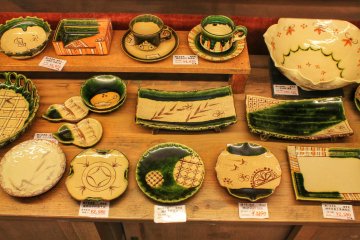 <p>Upstairs you'll find more styles of pottery</p>