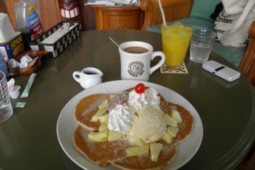 Le Haupian pancake, pas toujours sur le menu, mais donnant une idée des quantités.