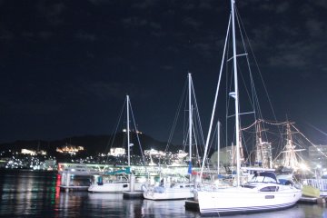 <p>Dermaga Dejima, Kota Nagasaki.</p>