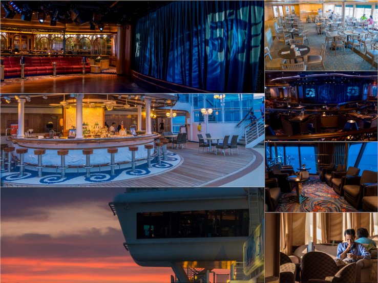 Evening locations on deck