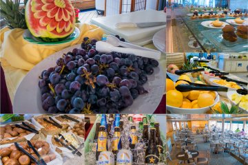 Plenty to choose from at the buffet but drinks are extra!