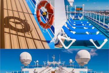 Sun yourself on the many pristine decks
