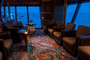 Great views from the bar and club on deck 15