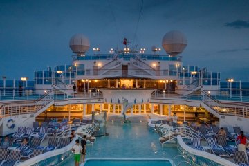 Evenings on top deck